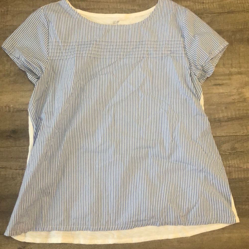 Seersucker vineyard vines top
